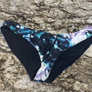 Fabletics Black and Blue Women's Bikini Bottom